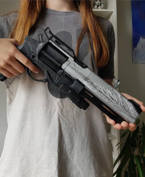 Пистолет распечатанный для участника фестиваля Comic Con